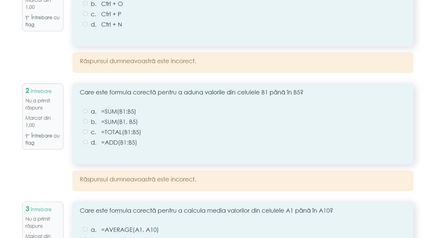 Cum să verifici rezultatul testării Excel